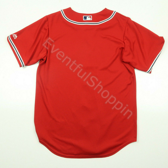 Atlanta Braves Red Stars & Stripes Home Jersey - Picture 3 of 5
